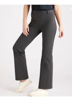 Quince Charcoal Gray Ultra Stretch Bootcut Ponte Pants